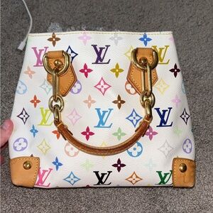 Louis Vuitton Multicolor Monogram White Audra Bag Vintage